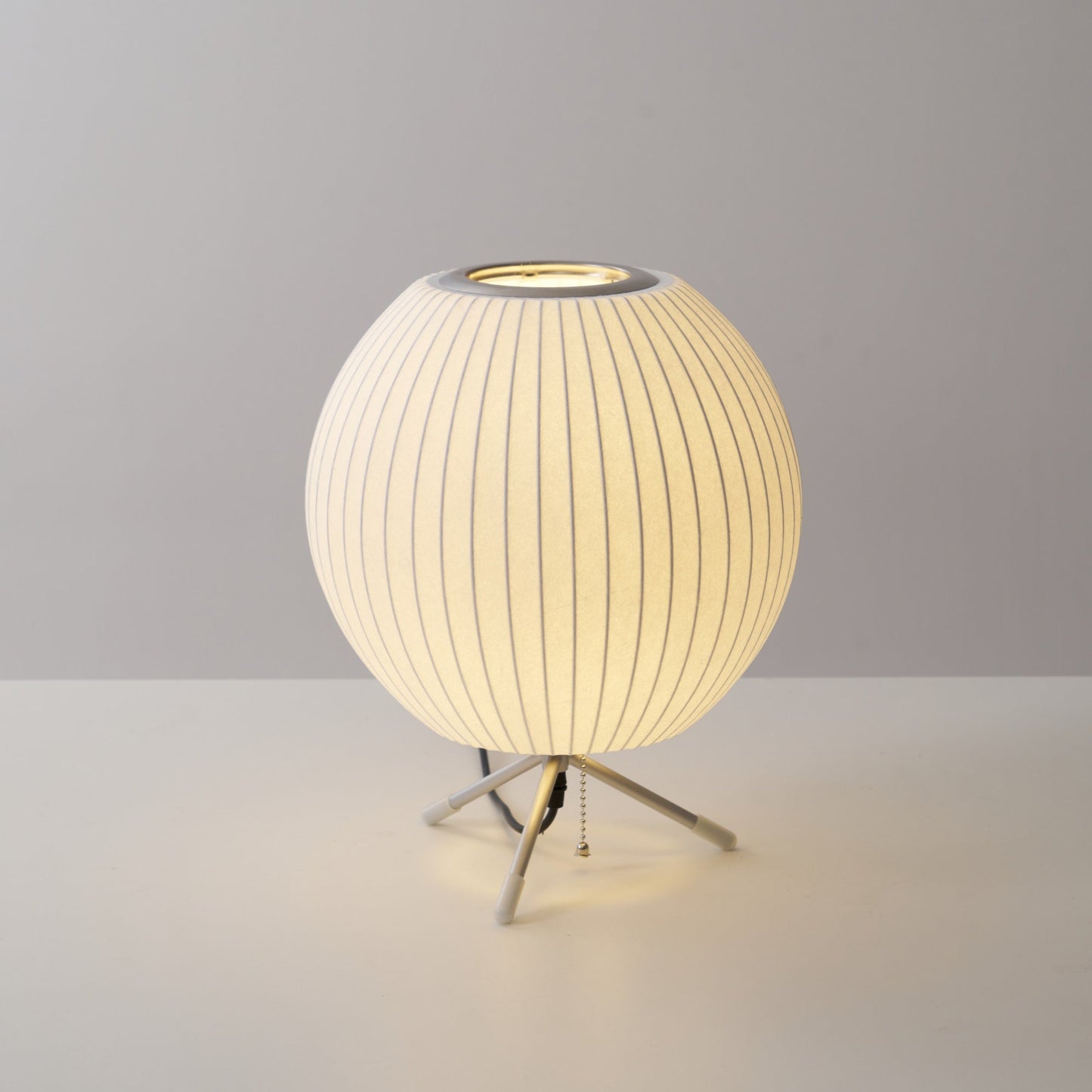 Nelson Tripod Table Lamp | Chrome & White | 4 Sizes Available