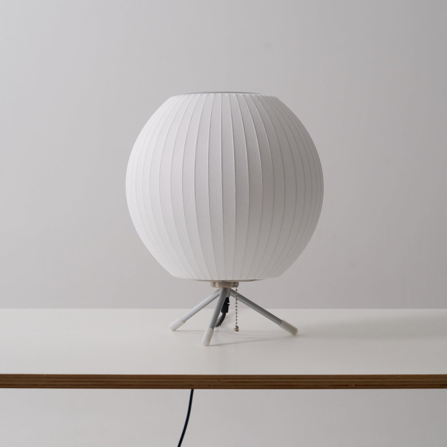 Nelson Tripod Table Lamp | Chrome & White | 4 Sizes Available