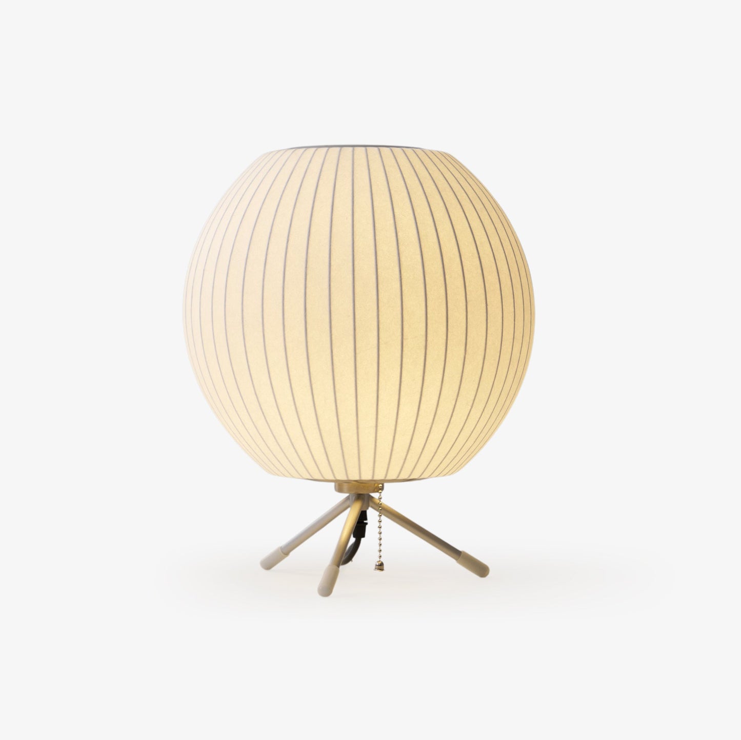 Nelson Tripod Table Lamp | Chrome & White | 4 Sizes Available