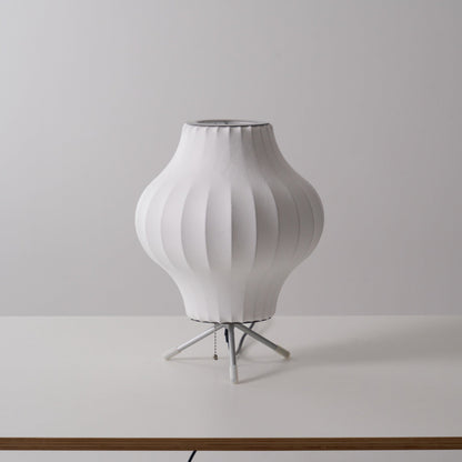Nelson Tripod Table Lamp | Chrome & White | 4 Sizes Available
