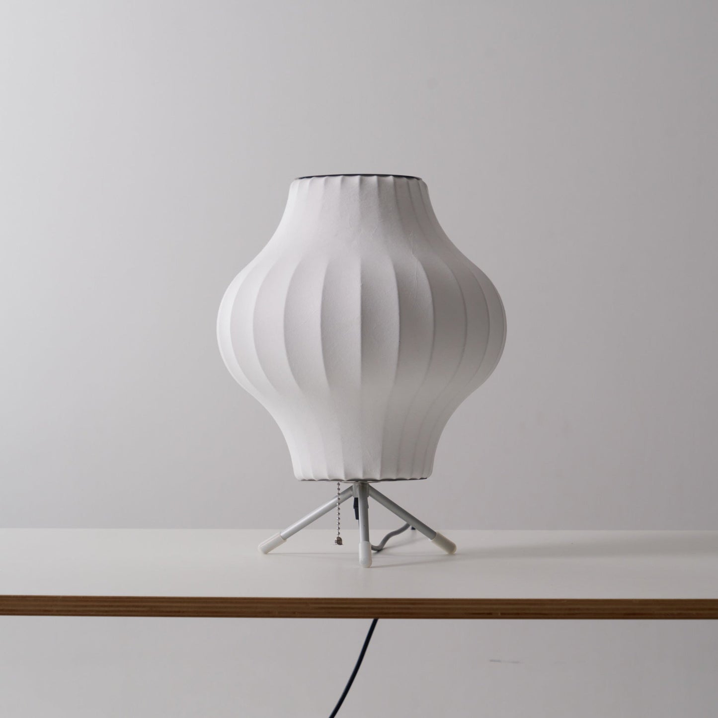 Nelson Tripod Table Lamp | Chrome & White | 4 Sizes Available