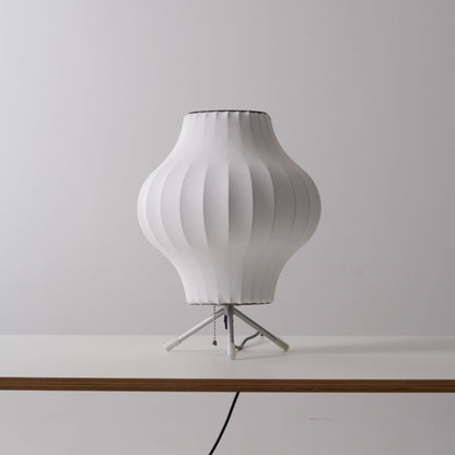 Nelson Tripod Table Lamp | Chrome & White | 4 Sizes Available