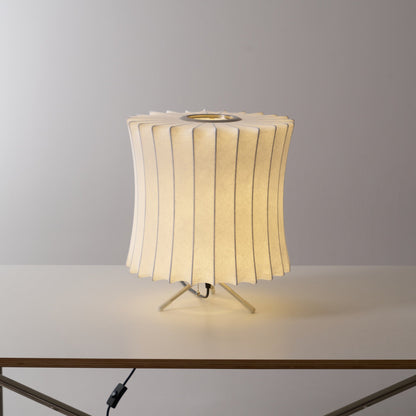 Nelson Tripod Table Lamp | Chrome & White | 4 Sizes Available
