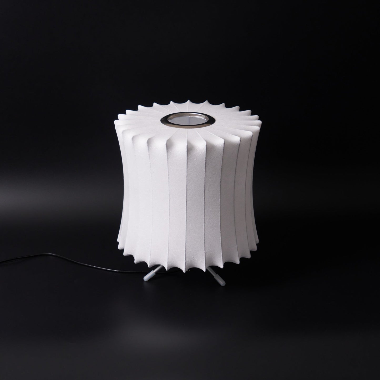 Nelson Tripod Table Lamp | Chrome & White | 4 Sizes Available