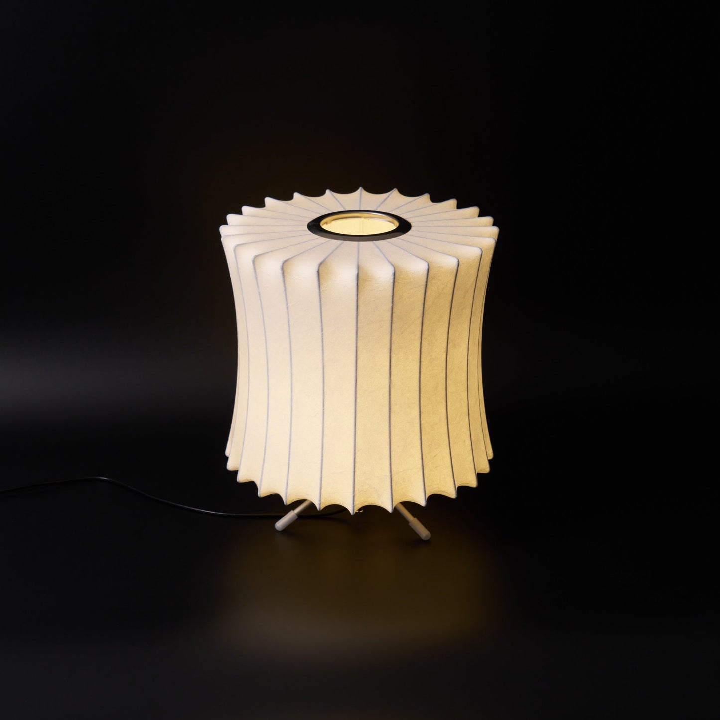Nelson Tripod Table Lamp | Chrome & White | 4 Sizes Available