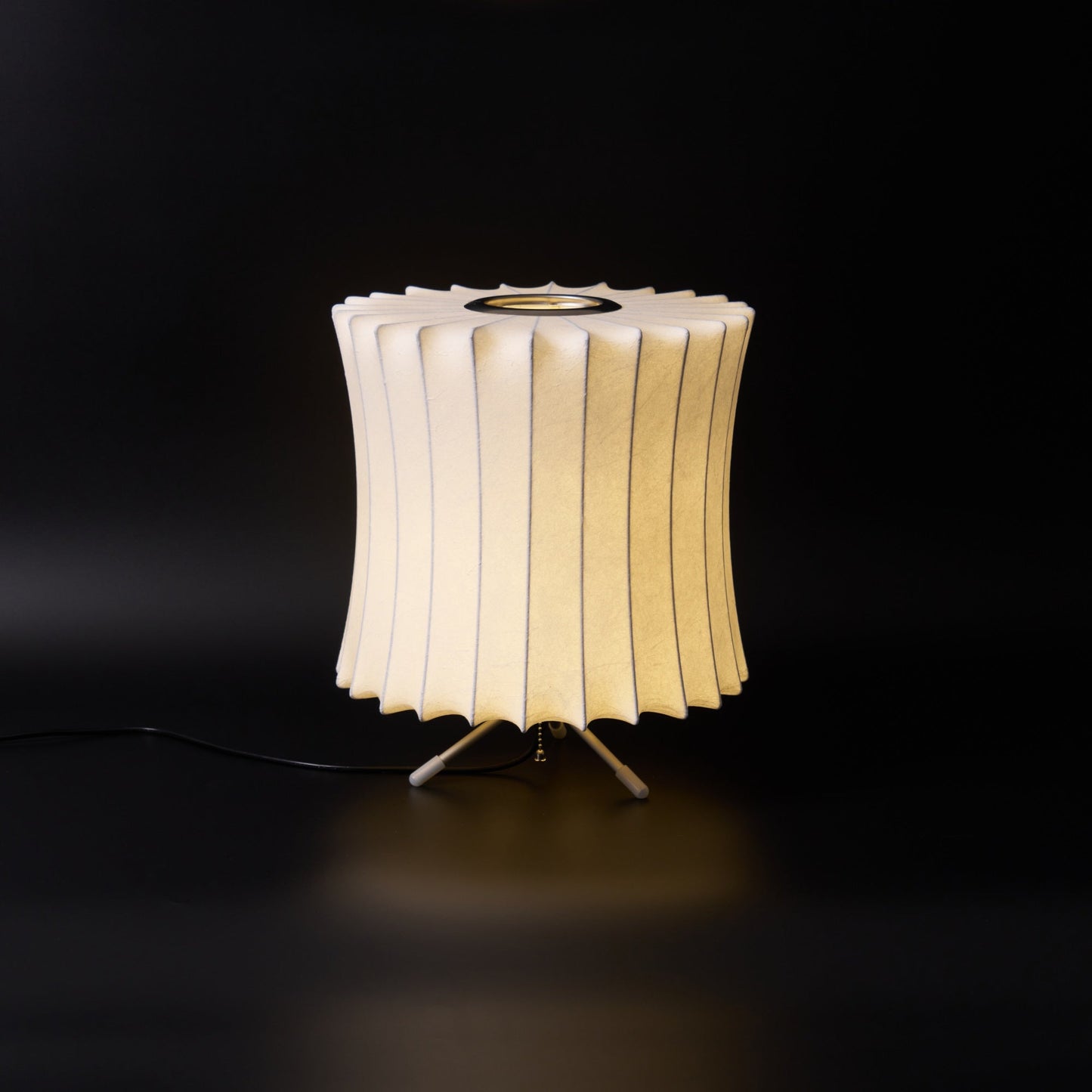 Nelson Tripod Table Lamp | Chrome & White | 4 Sizes Available