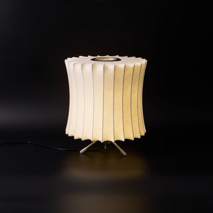 Nelson Tripod Table Lamp | Chrome & White | 4 Sizes Available