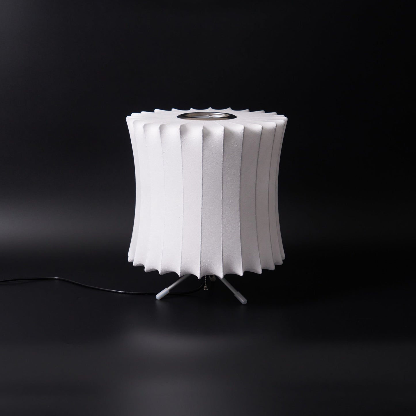 Nelson Tripod Table Lamp | Chrome & White | 4 Sizes Available