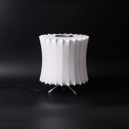 Nelson Tripod Table Lamp | Chrome & White | 4 Sizes Available
