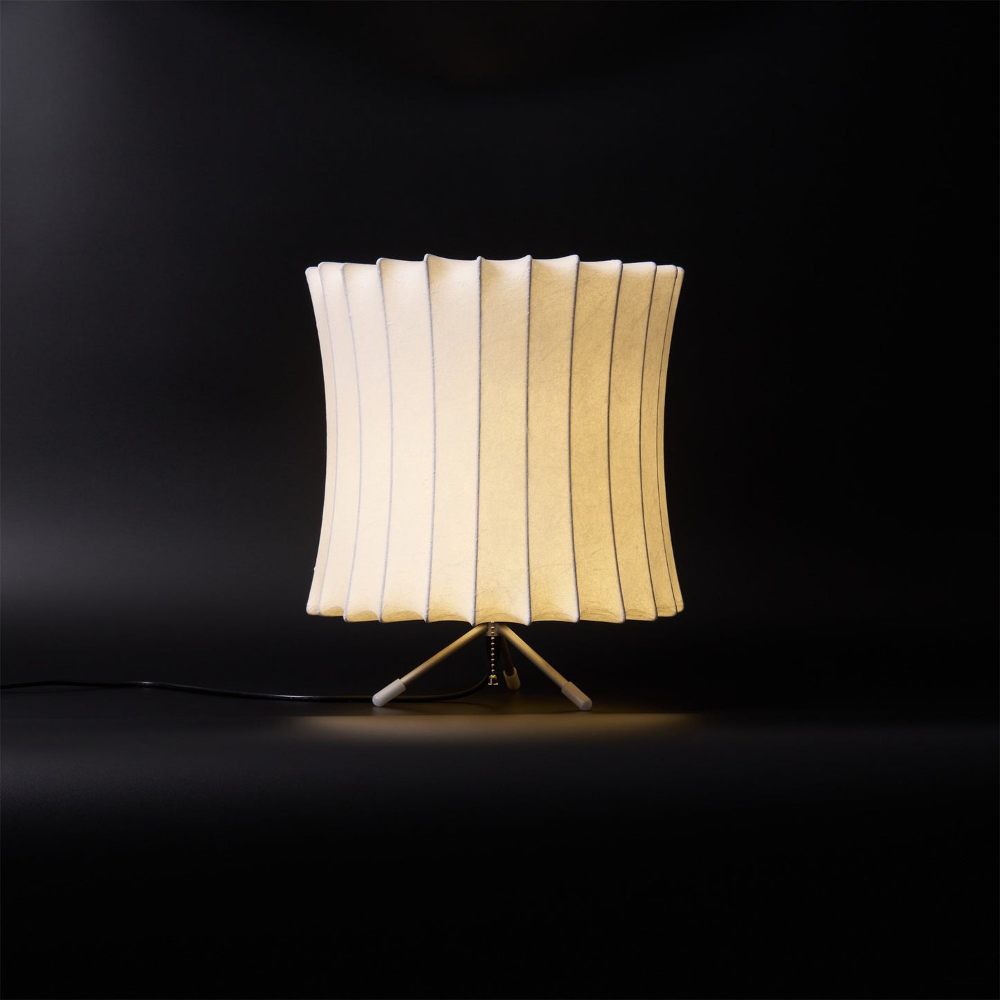 Nelson Tripod Table Lamp | Chrome & White | 4 Sizes Available