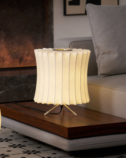 Nelson Tripod Table Lamp | Chrome & White | 4 Sizes Available