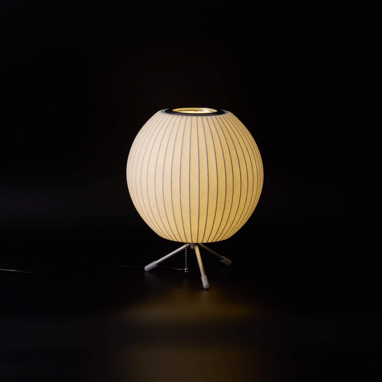Nelson Tripod Table Lamp | Chrome & White | 4 Sizes Available
