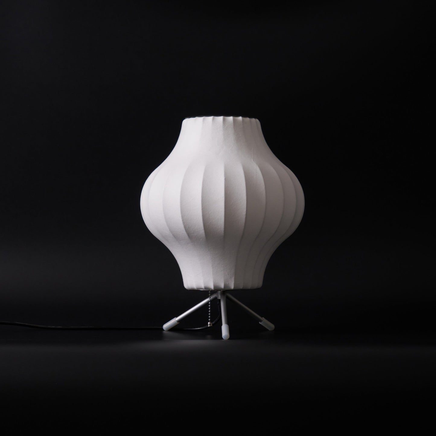 Nelson Tripod Table Lamp | Chrome & White | 4 Sizes Available