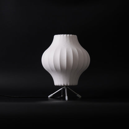 Nelson Tripod Table Lamp | Chrome & White | 4 Sizes Available