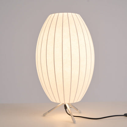 Nelson Tripod Table Lamp | Chrome & White | 4 Sizes Available