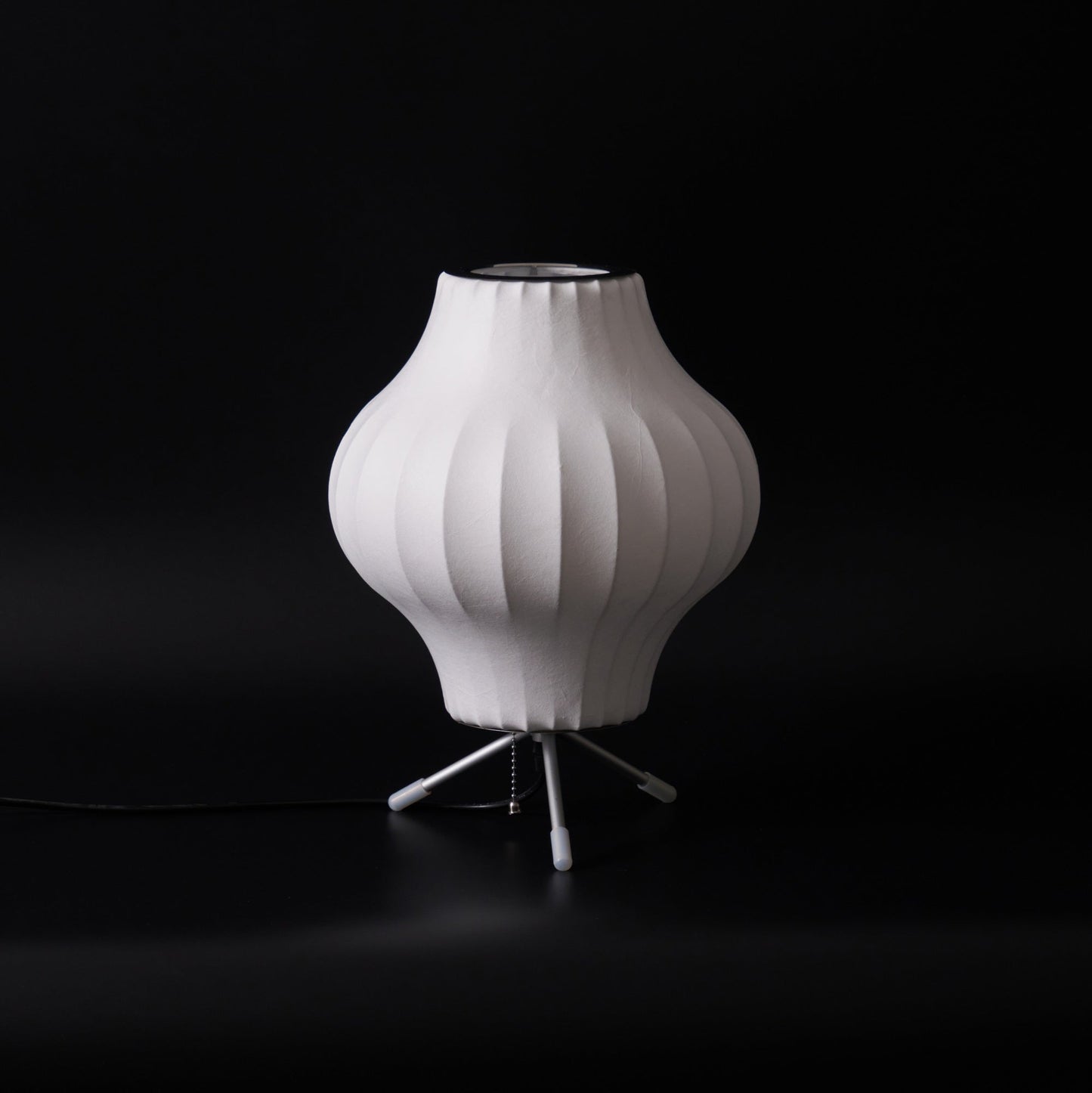 Nelson Tripod Table Lamp | Chrome & White | 4 Sizes Available