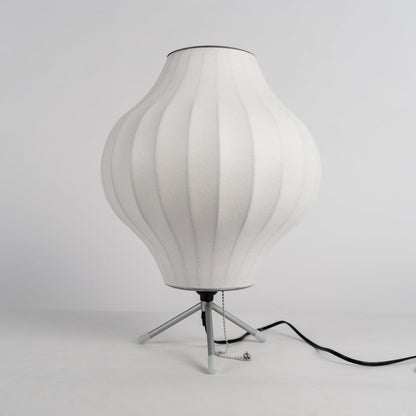 Nelson Tripod Table Lamp | Chrome & White | 4 Sizes Available