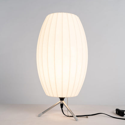 Nelson Tripod Table Lamp | Chrome & White | 4 Sizes Available
