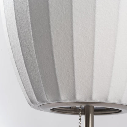 Nelson Tripod Table Lamp | Chrome & White | 4 Sizes Available