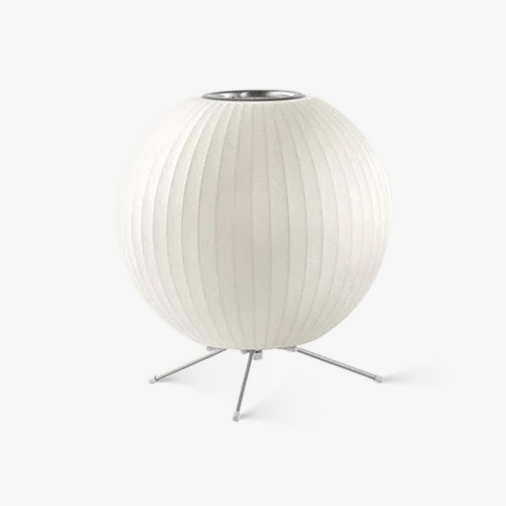 Nelson Tripod Table Lamp | Chrome & White | 4 Sizes Available