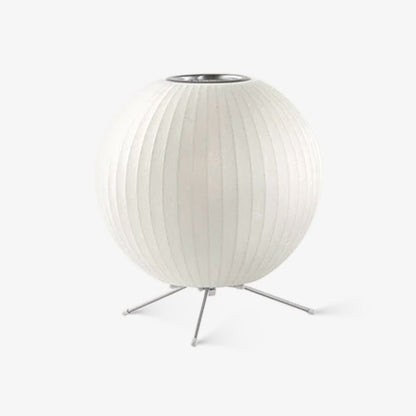 Nelson Tripod Table Lamp | Chrome & White | 4 Sizes Available
