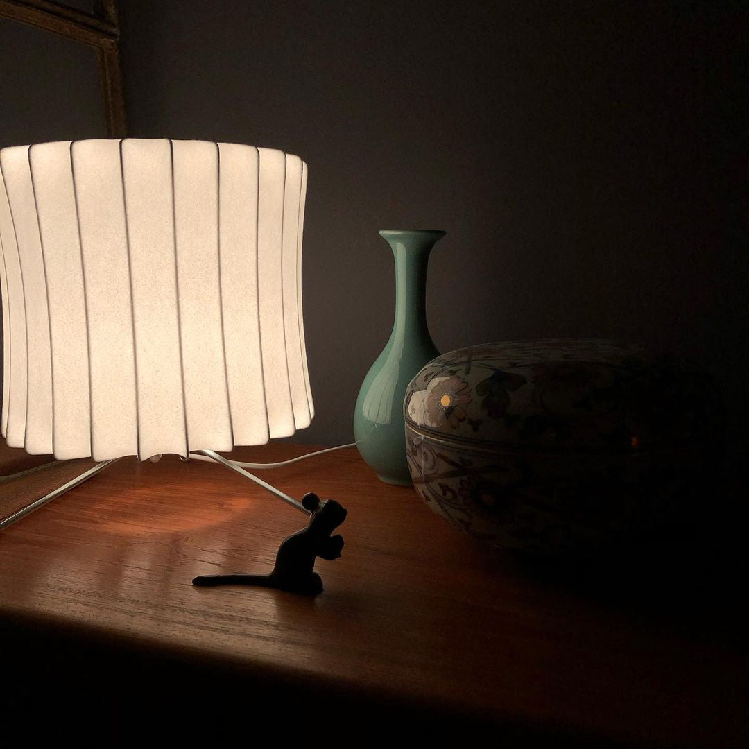 Nelson Tripod Table Lamp | Chrome & White | 4 Sizes Available