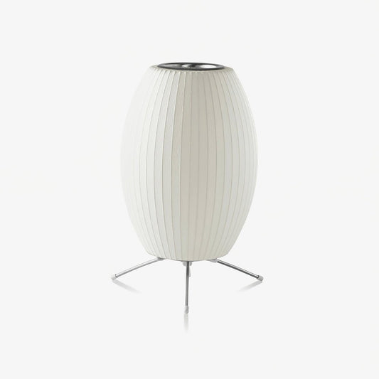 Nelson Tripod Table Lamp | Chrome & White | 4 Sizes Available