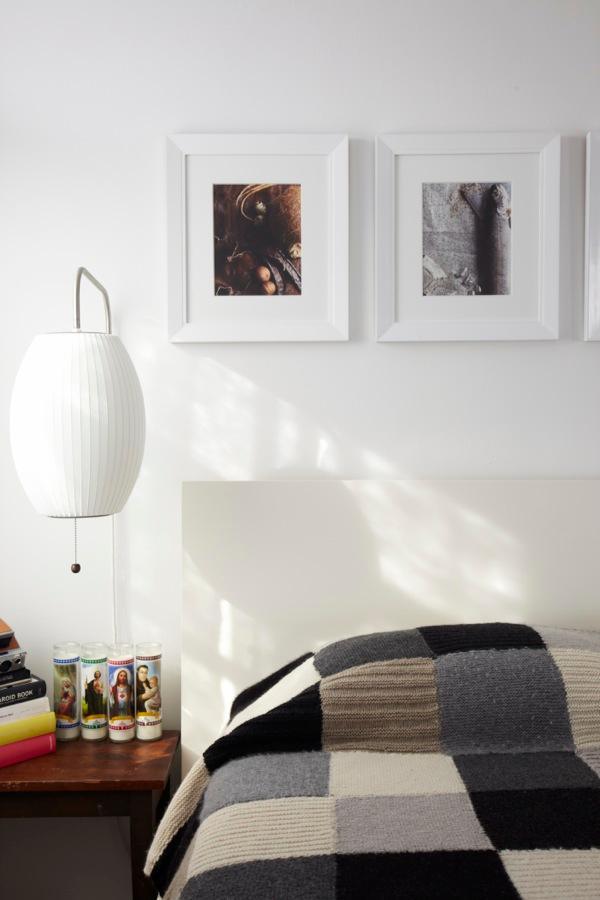 Nelson Wall Sconce | White Polymer & Walnut | Midcentury Design