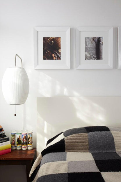 Nelson Bubble Wall Lamp | Polymer, Steel, Walnut, Metal | Chrome & Walnut
