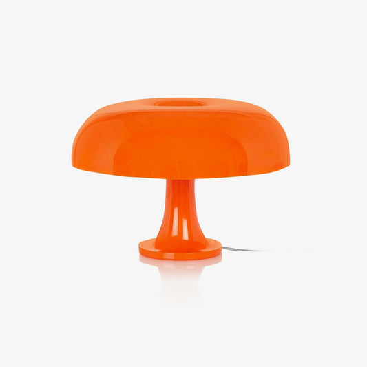 Mushroom Table Lamp | ABS Thermoplastic | Orange & White