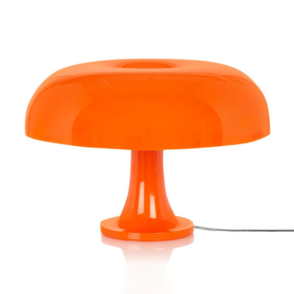 Mushroom Table Lamp | ABS Thermoplastic | Orange & White