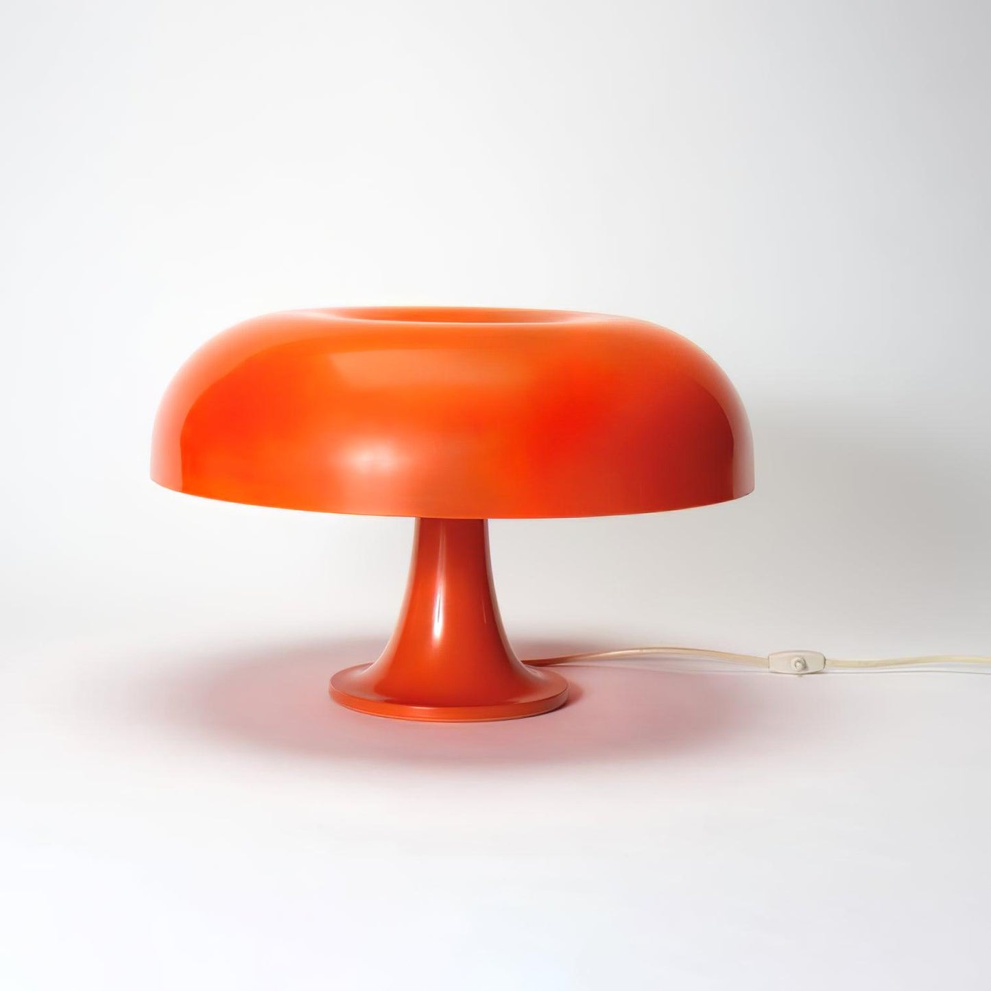 Mushroom Table Lamp | ABS Thermoplastic | Orange & White