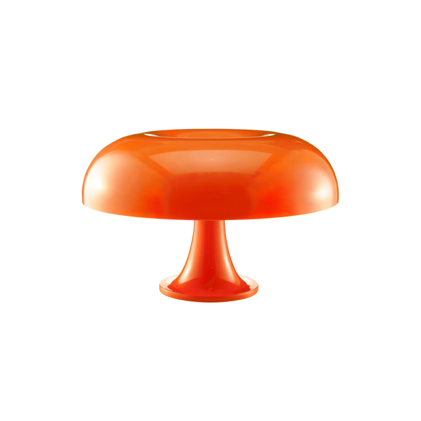 Mushroom Table Lamp | ABS Thermoplastic | Orange & White