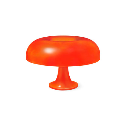 Mushroom Table Lamp | ABS Thermoplastic | Orange & White