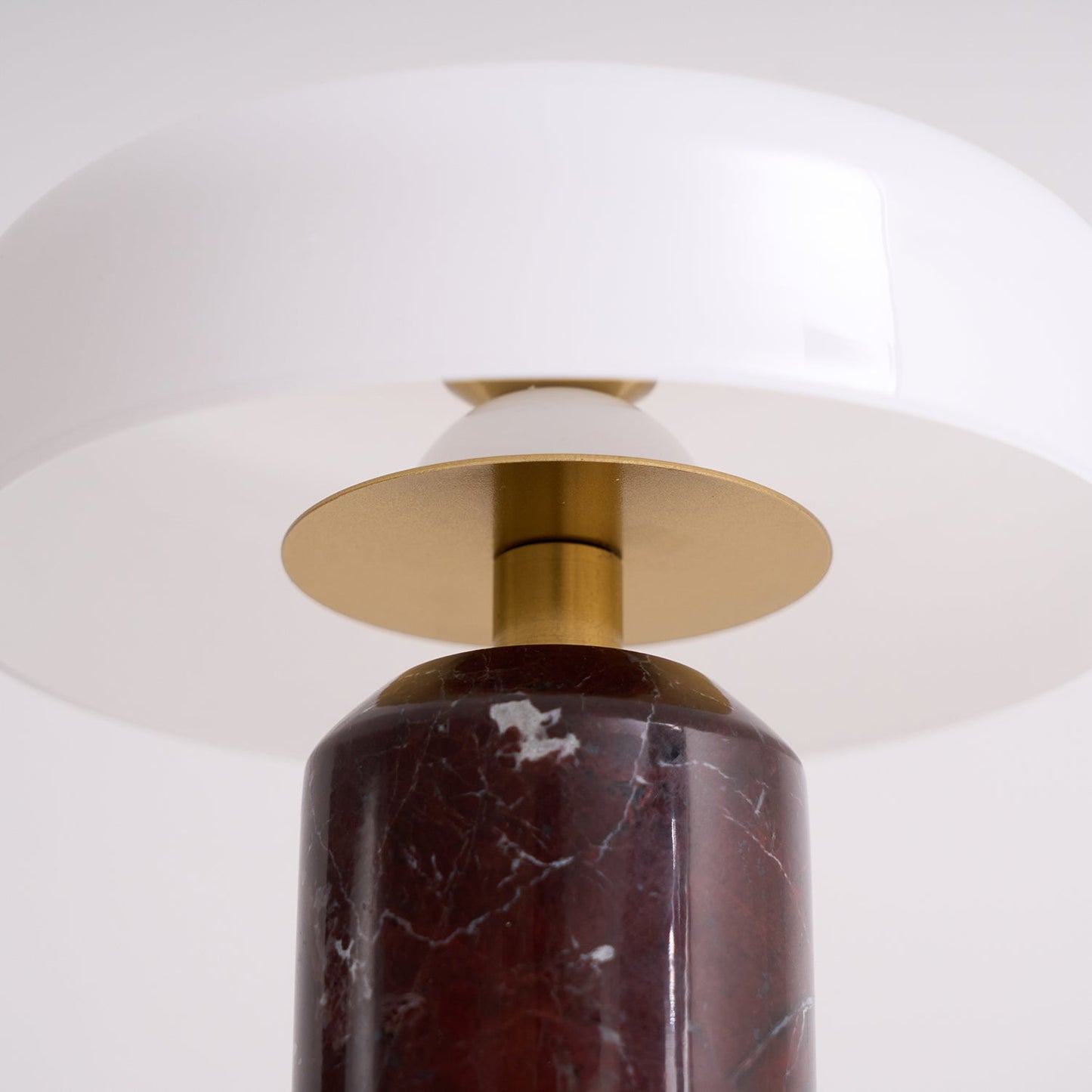 Lunara Marble Table Lamp | Marble & Glass | Black/White/Brown