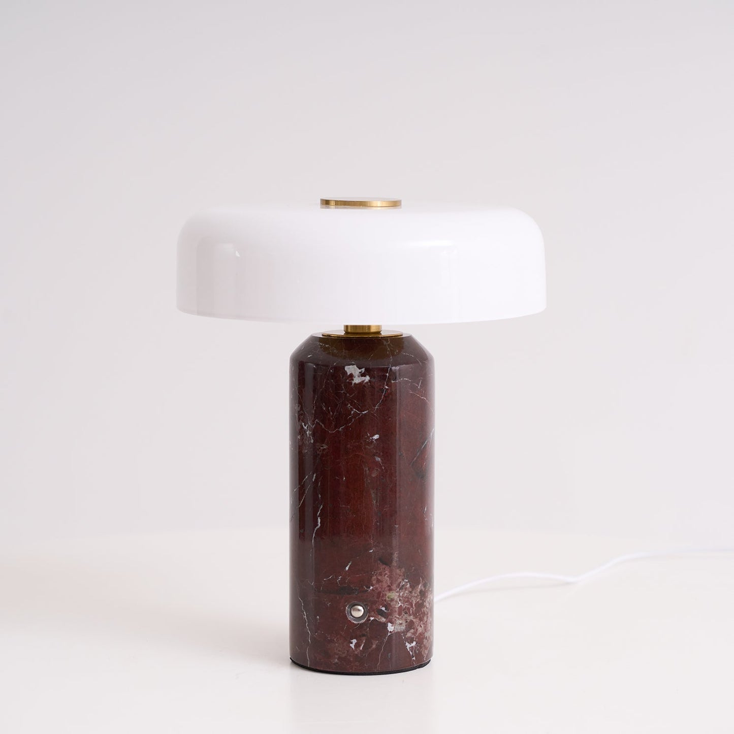 Lunara Marble Table Lamp | Marble & Glass | Black/White/Brown