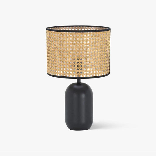Nico Table Lamp | Bamboo & Iron | Black