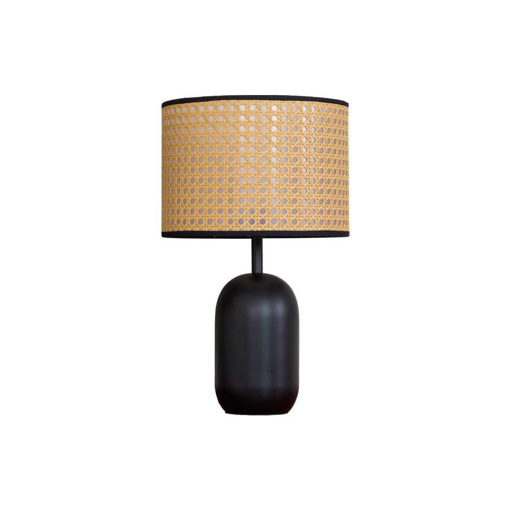 Nico Table Lamp | Bamboo & Iron | Black