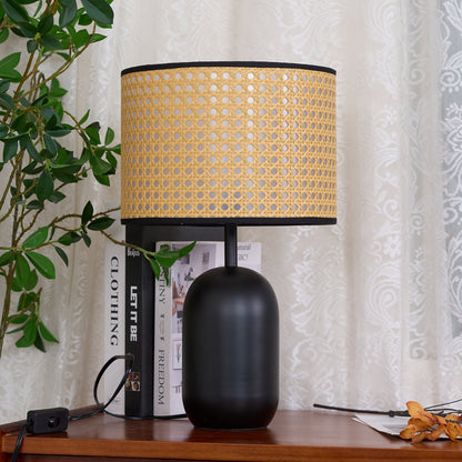 Nico Table Lamp | Bamboo & Iron | Black