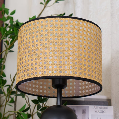 Nico Table Lamp | Bamboo & Iron | Black