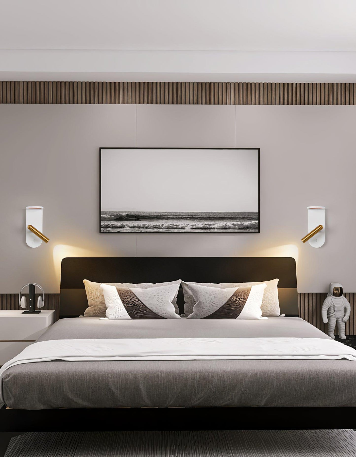 Nights LED Sconce | Aluminum | White or Black