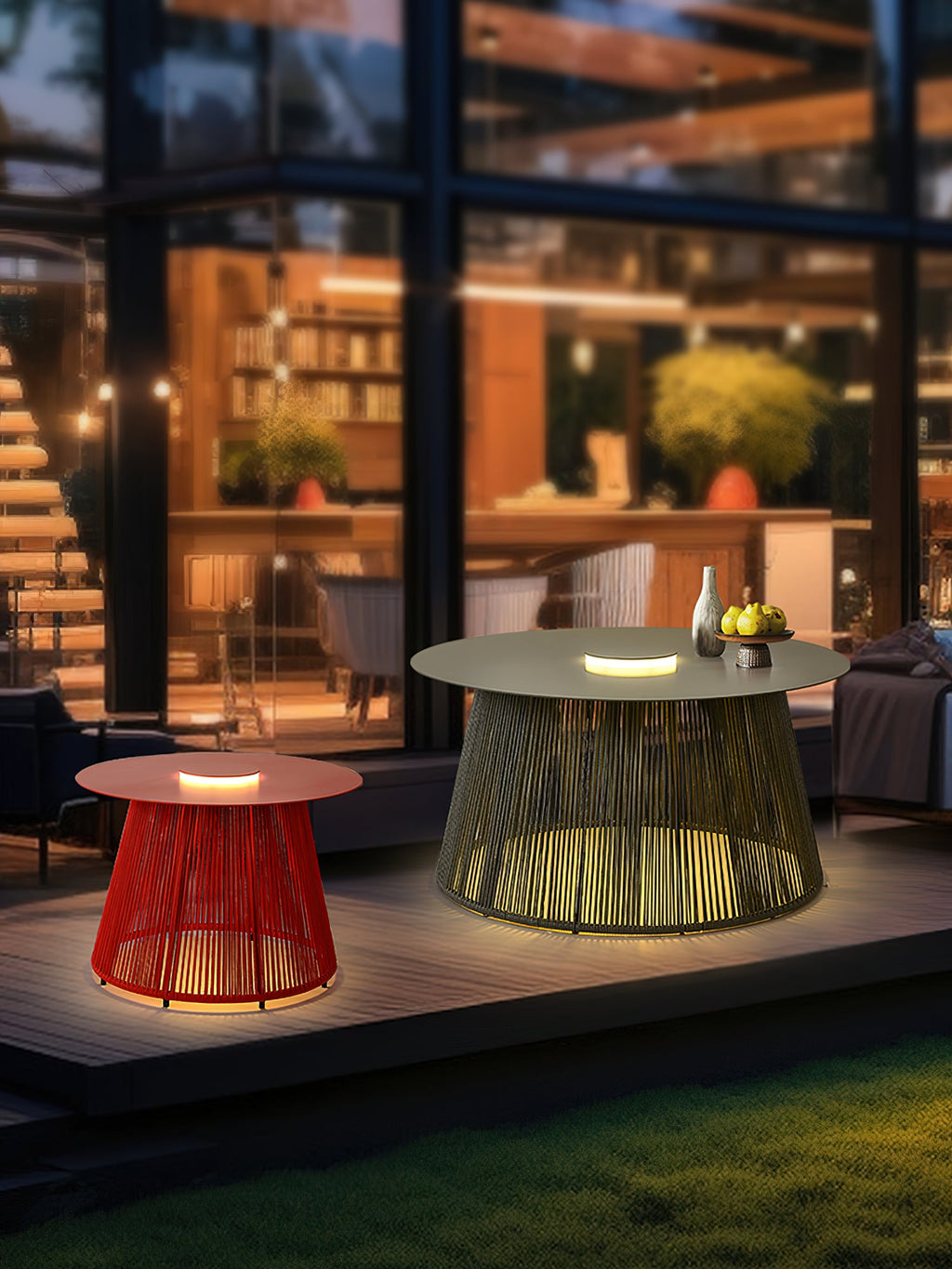Nit Outdoor Portable Solar Floor Lamp | Solar Powered | Grey/Red/Coffee