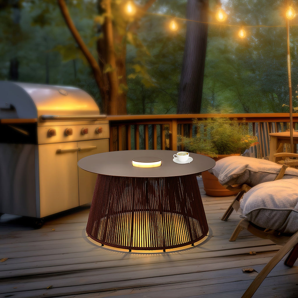 Nit Outdoor Portable Solar Floor Lamp | Solar Powered | Grey/Red/Coffee