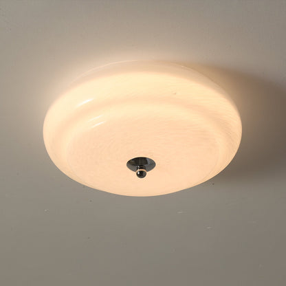 Noble Ceiling Lamp | Glass & Metal | Chrome & White