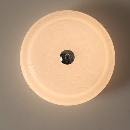 Noble Ceiling Lamp | Glass & Metal | Chrome & White