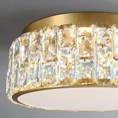 Noctis Crystal Ceiling Lamp | Brass & Crystal | Gold