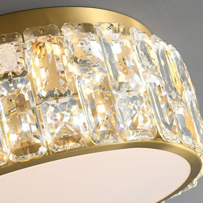 Noctis Crystal Ceiling Lamp | Brass & Crystal | Gold