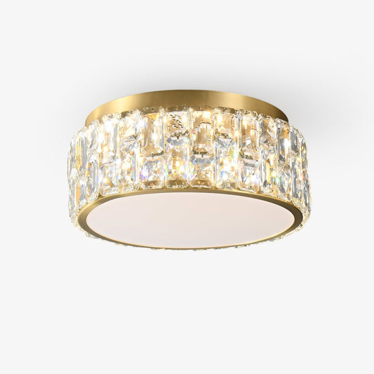 Noctis Crystal Ceiling Lamp | Brass & Crystal | Gold