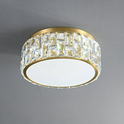 Noctis Crystal Ceiling Lamp | Brass & Crystal | Gold