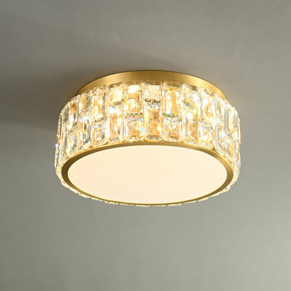 Noctis Crystal Ceiling Lamp | Brass & Crystal | Gold